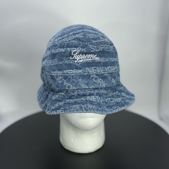 Supreme New York Denim Crusher Bucket Hat